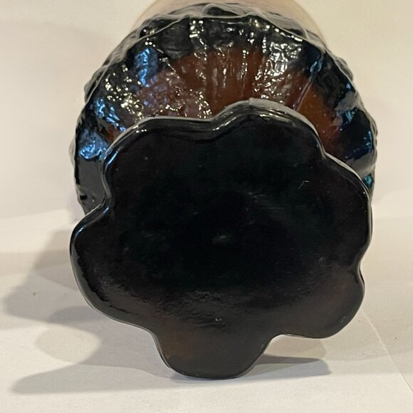 4 Tiffin Franciscan Madeira smokey brown heavy steamed Goblet Glassware - Picture 4 of 8